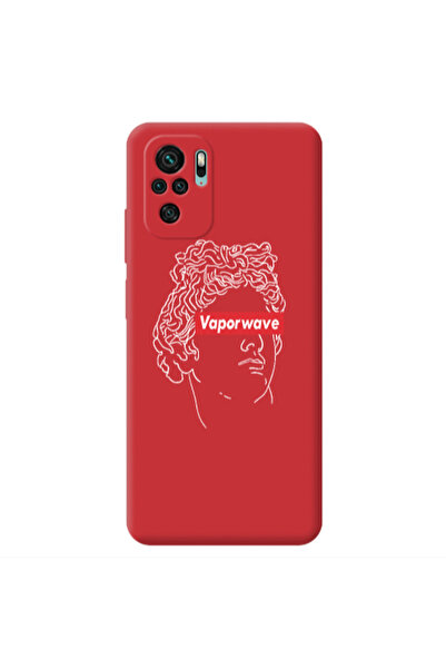 Other Xiaomi Redmi Note 10S Vaporwave Red Colored Silicone TPU Θήκη