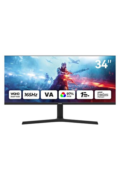 Aiwa 34" MP3424-Y 165Hz 1ms UWQHD VA Curved Gaming Monitör