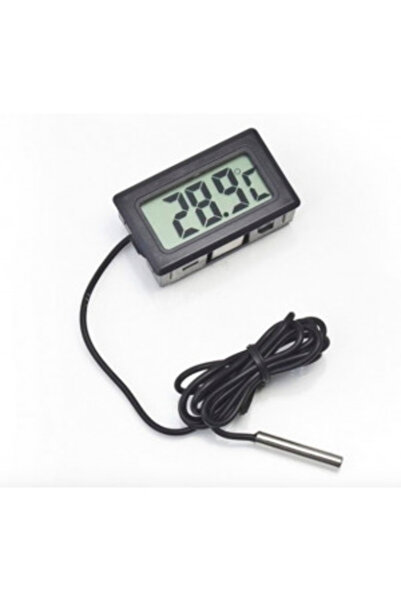 Generic مقياس حرارة بشاشة LCD 1B1 مع مسبار قياس درجة الحرارة