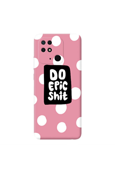 Other Xiaomi Redmi 10C Do Epic Shit Pink Colored Silicone TPU Θήκη