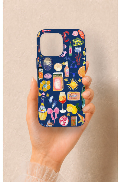Vip Case iPhone 16 Pro Max Uyumlu Summer Desenli Silikon Kılıf
