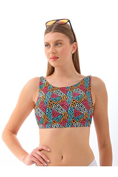 segiza Halter Yaka Bikini Üstü