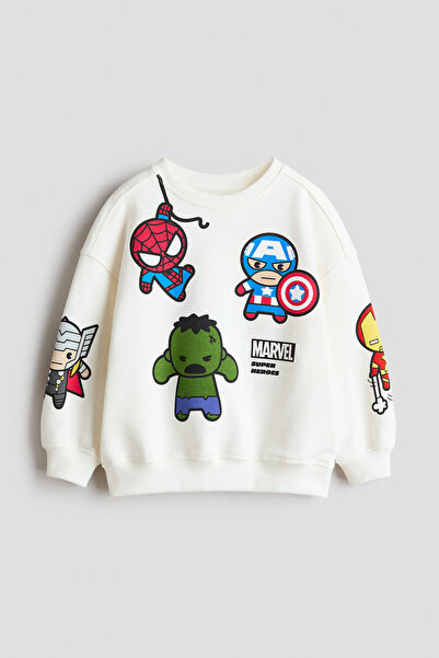 H&M Baskılı Sweatshirt