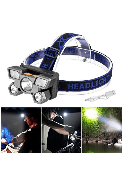 Unbraded Rechargeable LED Outdoor Headlamp – High-Intensity Head Torch, Long ...