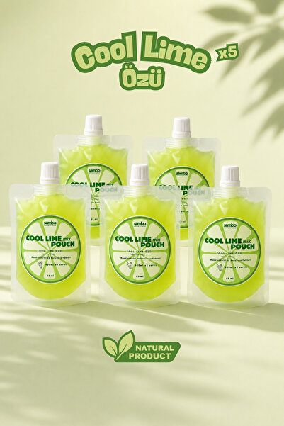 Sambo Pouch Cool Lime Özü 60 ml - %100 Natural x5 Adet