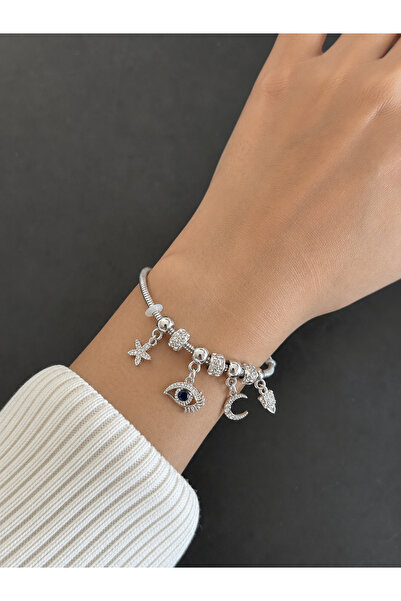 Niloshe&Sinoshe NS Accesories ساندورا ✨   سوار فولاذي أنيق بتفاصيل ساحرة ✨