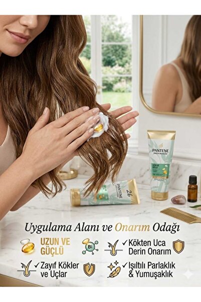 ÇEÇEN HOME Long & Strong Hair Care Cream - Biotin + Bamboo - Powerful Repair ...