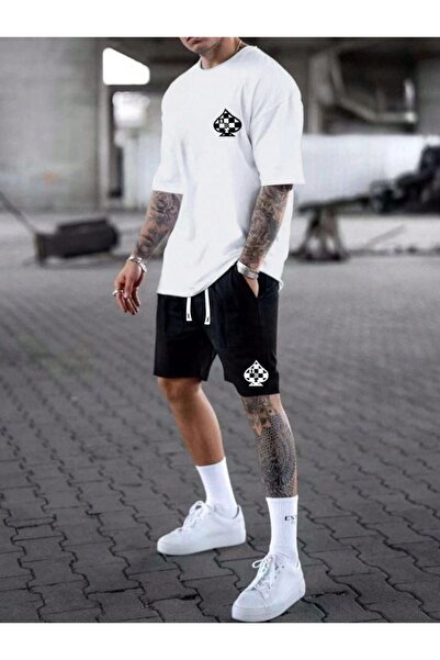 ZEMLİYA Sara Unisex Oversize Shorts Set Short Sleeve T-Shirt Comfortable Fit ...