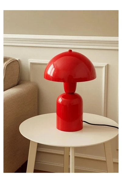 akyzlighting Vintage Bordo Dekoratif Masa Lambası