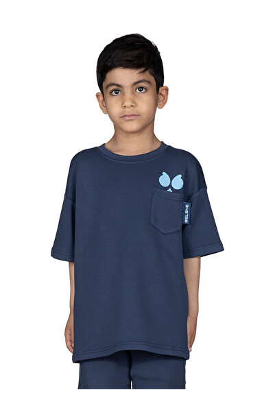 SELENE Boys Logo Print Oversized T-Shirt