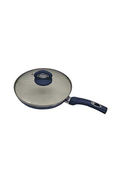 Cumpara-Istet Ceramic pan with lid, 24x4.5 cm diameter, Blue