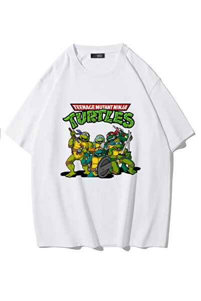 BRZ COLLECTION تي شيرت للجنسين مقاس كبير من Teenage Mutant Ninja Turtles - سل...