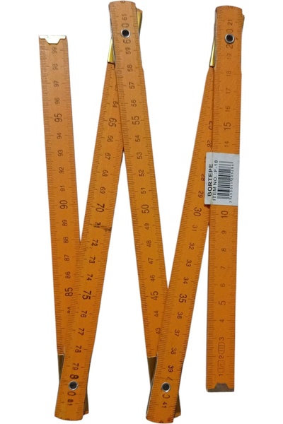 DİĞER1111 Woodworking Measuring Tape, Folding Measuring Tape, Carpenter's Measuring Tape 1 Meter