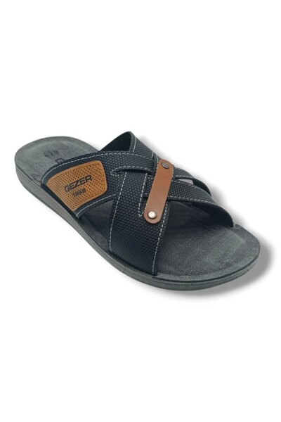 GEZER 13346-26 Cross Band Anatomical Sole Men's Slippers