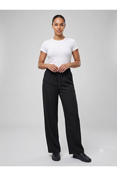 centilmen Ercan Akdeni̇z Wide Leg Comfortable Pants with Elastic Waist and Dr...