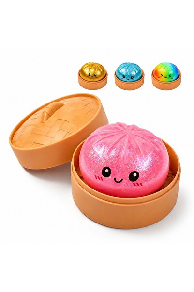EMATTEIRO Jucărie Antistres Squishy Dumpling cu Bile Gel, Model Surpriză Culo...