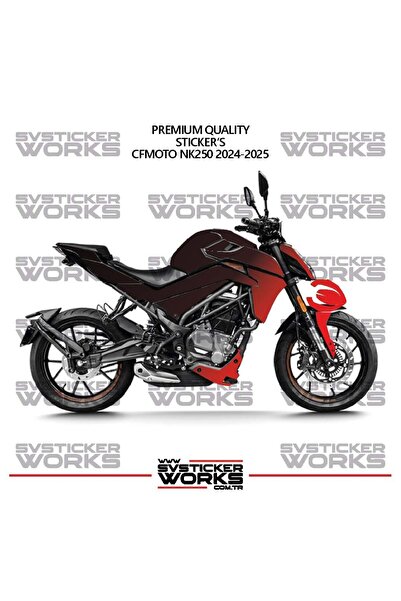 ARONA Cfmoto Nk250 Gen 2 Fairing Sticker Double Color Engine Fairing Model Re...