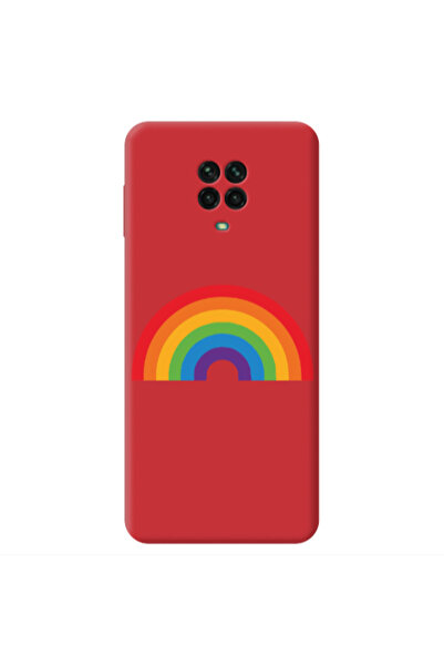 Other Xiaomi Redmi Note 9 Pro Rainbow Mini Red Colored Silicone TPU Θήκη