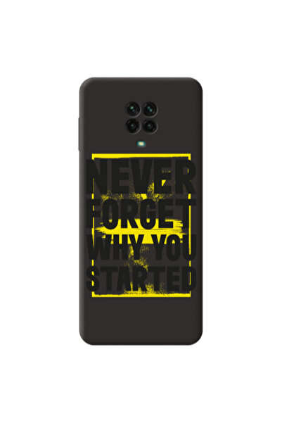 Other Xiaomi Redmi Note 9 Pro Never Forget Black Colored Silicone TPU Θήκη
