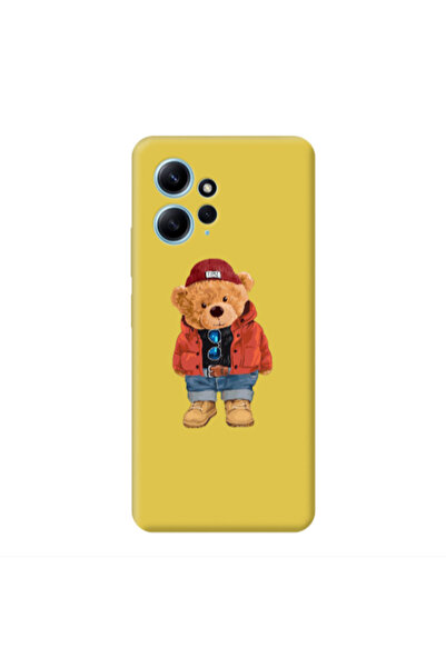 Other Xiaomi Redmi Note 12 4G Bear in a hat Yellow Colored Silicone TPU Θήκη