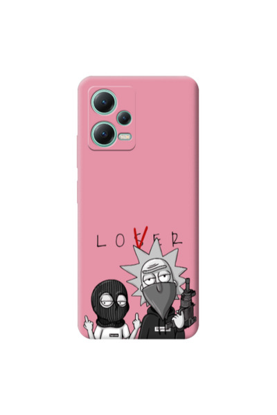 Other Xiaomi Redmi Note 12 Pro 5G Rick Loser Pink Colored Silicone TPU Θήκη