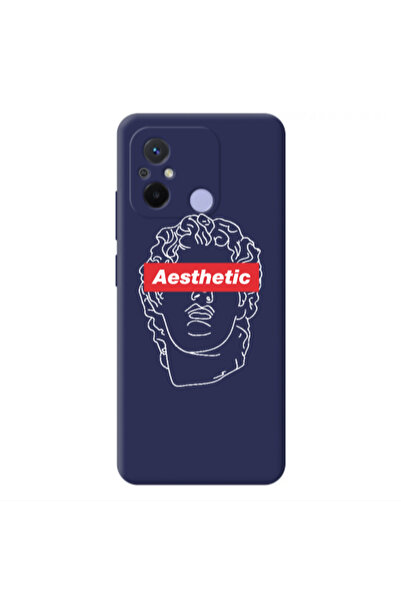 Other Xiaomi Redmi 12C Aesthetic Dark blue Colored Silicone TPU Θήκη