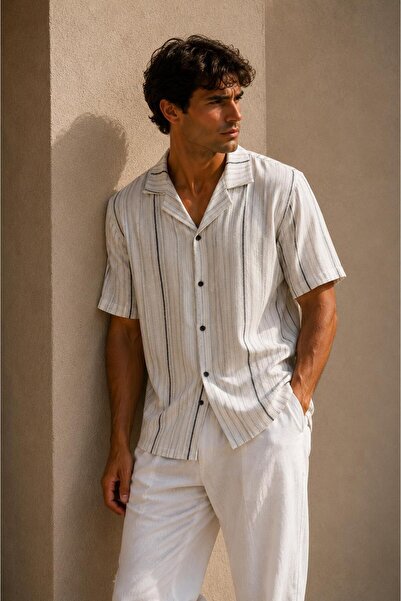 ALEXANDERGARDI Striped Men's Shirt