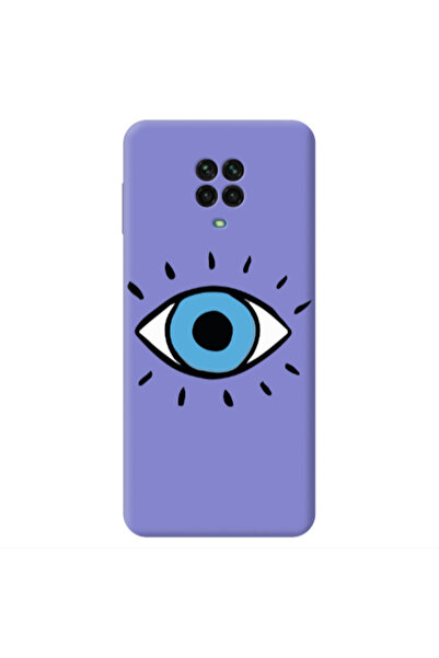 Other Xiaomi Redmi Note 9 Pro Shining Eye Purple Colored Silicone TPU Θήκη