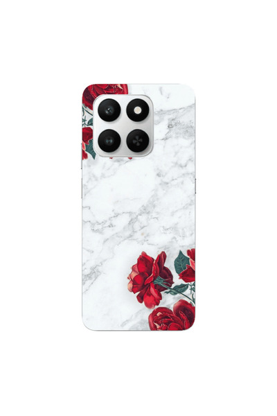 Other Honor Magic 400 Smart red roses marble Transparent Silicone TPU Θήκη