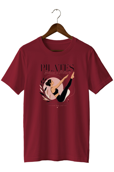 WİDİ Balance in Motion Special Design Pilates T-Shirt