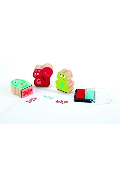 Hape Πρώιμος Εξερευνητής Ξύλινες Σφραγίδες Αποτυπώματος Πατούσας (E1060)