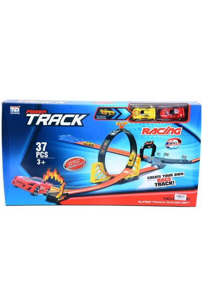 Blue Toys Πίστα αγώνων με 2 αυτοκίνητα (MKK583566)