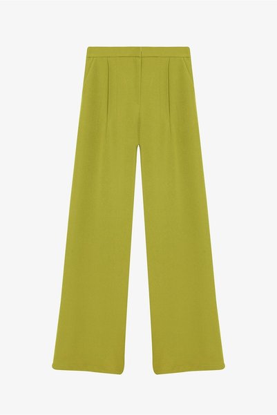 nutika Bol Paça Kumaş Pantolon Olive