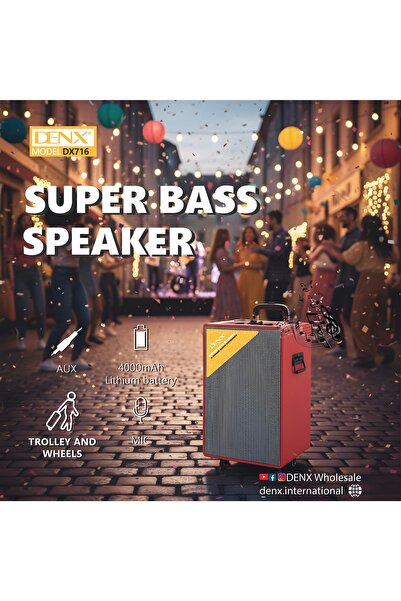 Denx DX716 Portable Smart Outdoor Speaker