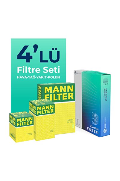 Mann-Filter Seat Toledo 1.4 Dizel Filtre Bakım Seti (2015-2019) 4 Lü
