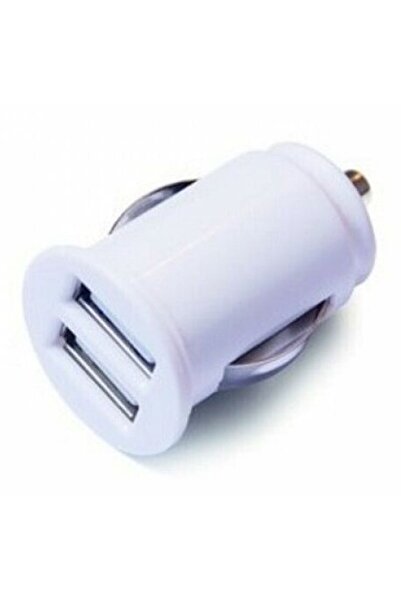 GREEN MOUSE Διπλός Φορτιστής Αυτοκινήτου USB Λευκός 2.4A (46956453)