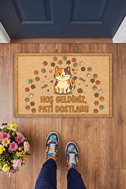 Charmbi Welcome Paw-Friendly Door Mat 40X60 Digital Printed Modern Decorative...