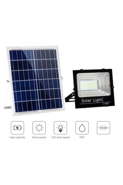 Jortan Proiector solar LED de 100W, Jortan ®   78 LED-uri SMD, Telecomandă, S...