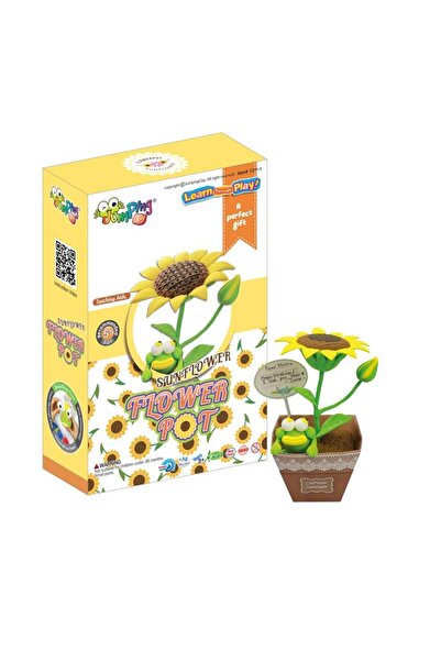 Jumping Clay JUMPINGCLAY |   Set creativ: Ghiveci cu floarea-soarelui