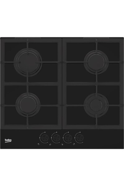 Beko pe gaz 4 zone 59 cm HILG642C5SB Negru