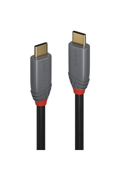 LİNDY Cablu USB C-USB C Anthra 2m negru