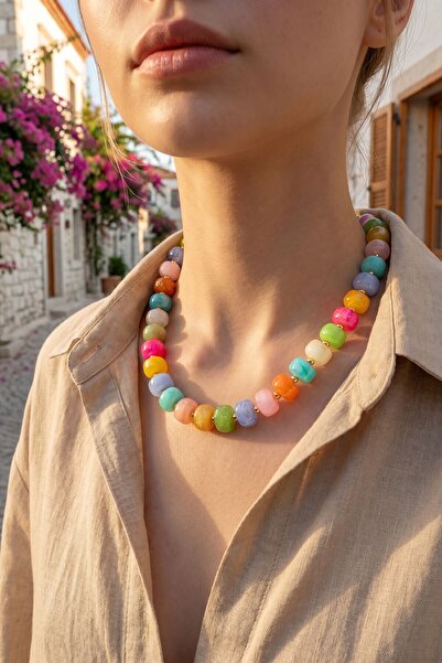 bacc Multi-Colored Mini Colorful Stone Handmade Special Design Ethnic Bohemia...