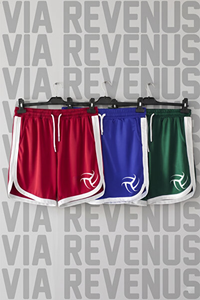 Vordevia Volleyball Printed Unisex Retro Varsity Daily Training Sports Shorts...