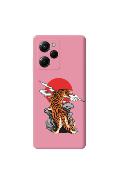 Other Xiaomi Poco X5 Pro Angry Gorilla Pink Colored Silicone TPU Θήκη