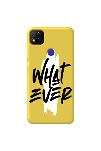 Other Xiaomi Redmi 9c What Ever Yellow Colored Silicone TPU Θήκη