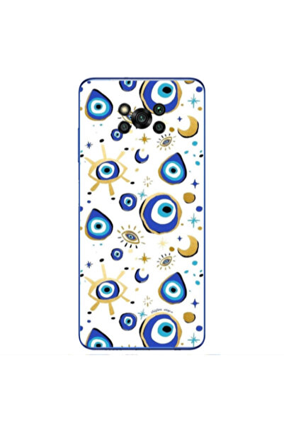 Other Xiaomi Poco X3 /X3 Pro Gold evil eye beads Transparent Silicone TPU Θήκη