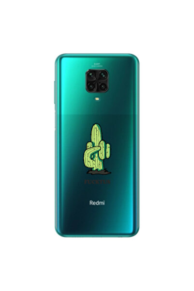 Other Xiaomi Redmi Note 9S Green Cactus Transparent Silicone TPU Θήκη