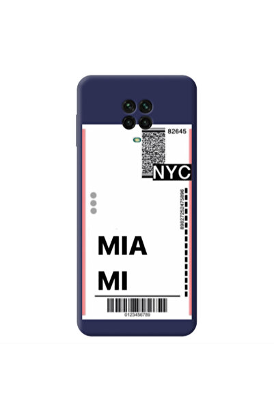 Other Xiaomi Redmi Note 9 Pro Miami NYC Dark blue Colored Silicone TPU Θήκη