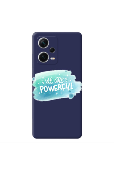 Other Xiaomi Poco X5 We are Powerful Dark blue Colored Silicone TPU Θήκη