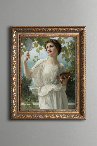epiqart Admiration for Beauty - Vintage Patterned Painting - Thick Model